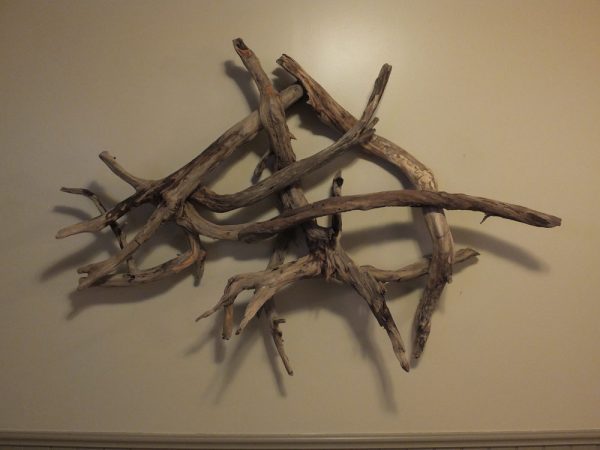 Hand crafted wall decoration made with driftwood in Ottawa Ontario